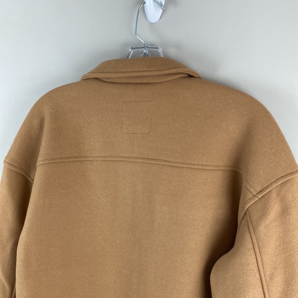 NWT Avec Les Filles Button Down Tan Shacket Size Medium - Picture 15 of 16